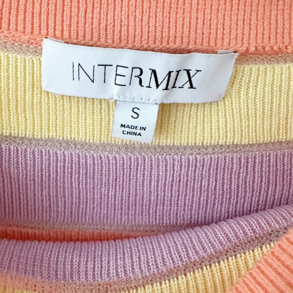 NWOT Intermix Delia Striped Knit Top Size S - Picture 6 of 6